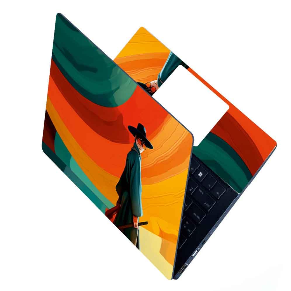 Image of Full Laptop Skin Stickers HD Quality Sticker for Laptops Upto 15.6 inch (Dustproof|Waterproof|Scratchproof|Reusable) - BE Japanese FL