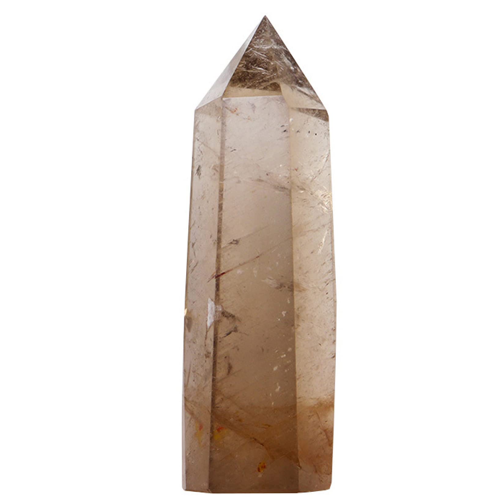 Amazon.co.jp: 1 PC 天然水晶スモーキークォーツクリスタルポイント