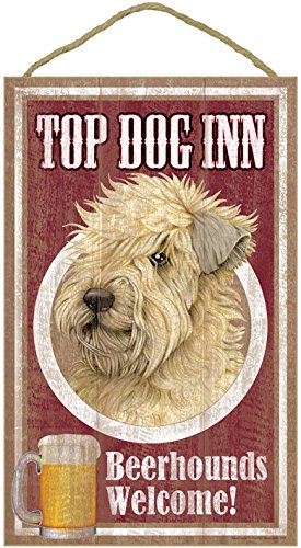(sjt27975) Wheaten Terrier, en la parte superior Dog Inn 10 'x 16' placa de madera, señal