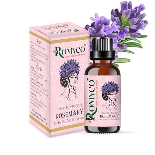 Image of Rosemary Essential Oil 15ml for Hair Growth & Scalp Care | Skin Care | 100% Pure Natural Undiluted Steam Distilled | Therapeutic Grade | Aromatherapy Diffuser