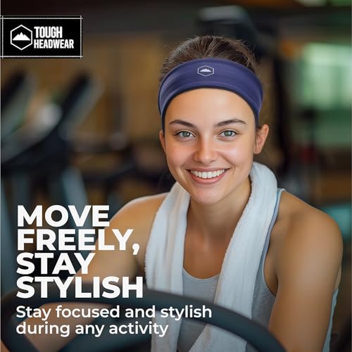Image of Tough Headwear Tough Outfitters Headband for Men - Mens Headbands - Working Out Sports Performance Head Bands - Athletic Cycling Running Sweat Band, Football Headbands - Sweat Bands Men /Women