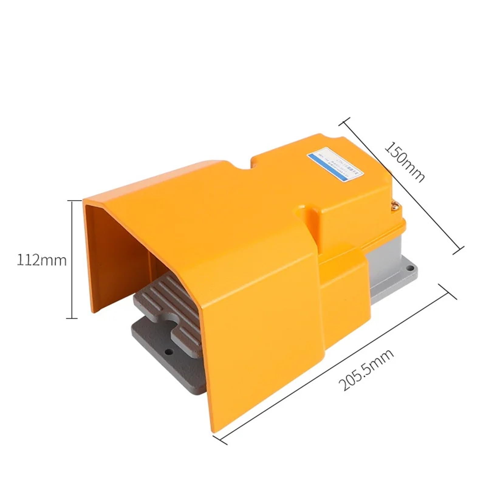 Interruptor de pie Interruptor de pie LTH-1/6 con carcasa de aluminio, piezas for máquinas herramienta, punta plateada, interruptor de pedal de reinicio industrial for energía eléctrica, 1 unidad
