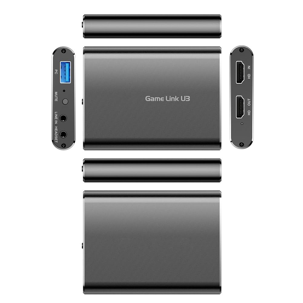 Carte de Capture Vidéo Compatible 4K 60 Hz Plaque USB3.0 UVC YUY2 Enregistreur Boîte de Capture Vidéo de pour Diffusion en Direct