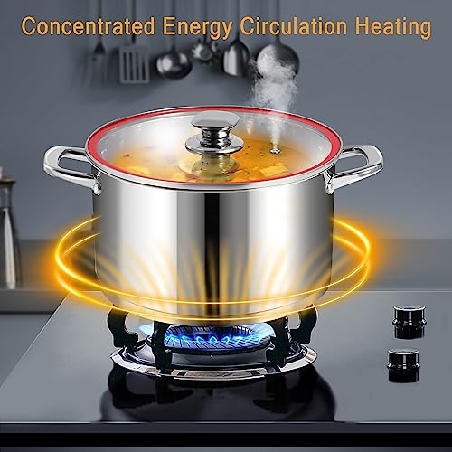 Stockpots 10 Quart- Stainless Steel Stock Pot With Lid-Soup Pot-Induction Pot-Cookware Pot-Cooking Pot-Corck Pot - Image 3