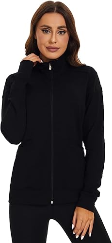 Miniatura 4 de Meanzoo Chaqueta de Uniformes Médicos para Mujeres con Cremallera Frontal Chaqueta de Calentamiento