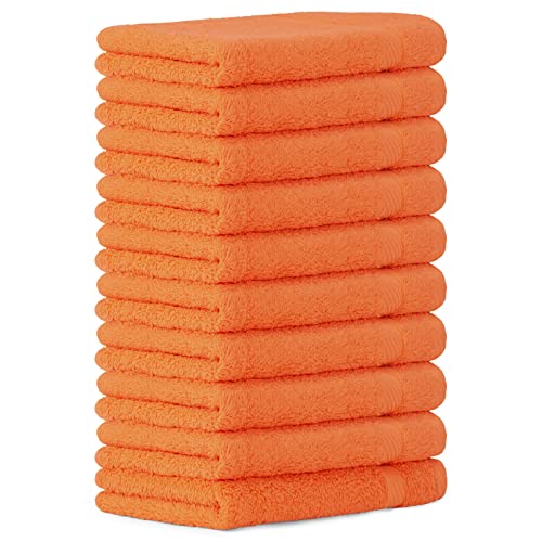 Luckytowel 10er Set Gästehandtücher 30x50 cm 100% Baumwolle, 600g/m²...