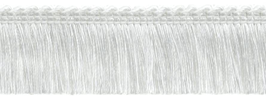 Frange de passementerie TrimBrush blanche 38 mm ruban mercerie 4.6m