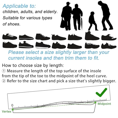 Image of Endoto Insoles for Airtag Tracking Devise Hidden Holder for Kids Child and Adults, Comfortable Securely Mounted Shoe Inserts for Footwear (US Patent: USD1082268) (270mm)