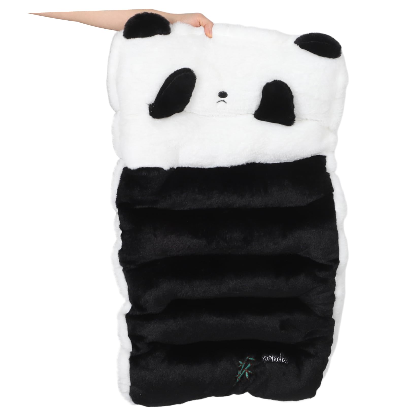MAGICLULU Gepolstertes Gartensitzkissen aus Plüsch mit Panda Design Weiches Sitzkissen für Autofahrer Geeignet als Winter Auto Zubehör für Kaltes Wetter im Innenraum