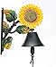 Produktbild Happy Home Türglocke Gusseisen Sonnenblume, Antik, Landhausstil, Kordel, Wetterfest, Haustür, Gartendeko