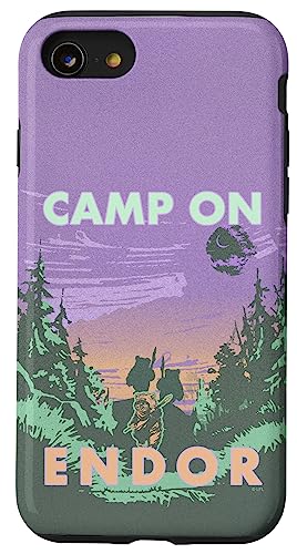 Coque Star Wars iPhone 7 8 SE évite rayures motif Camp On Endor