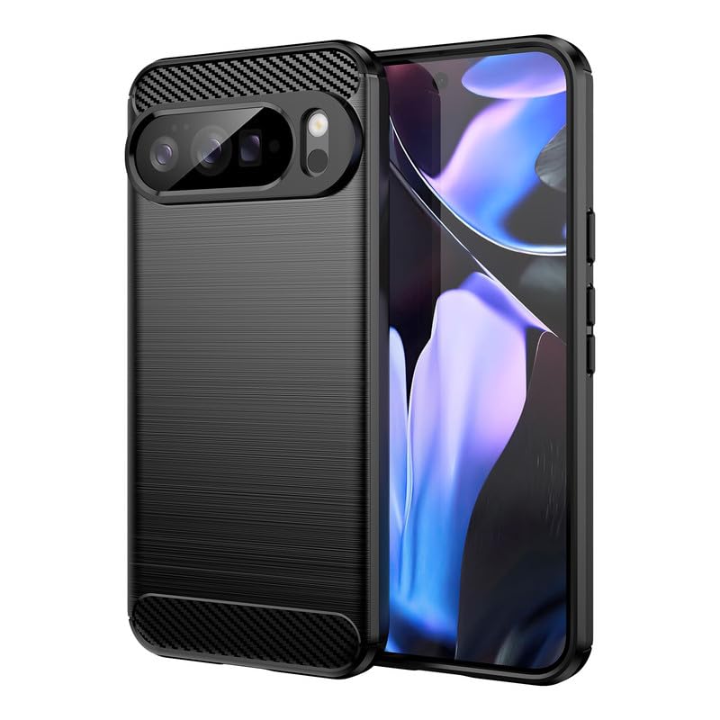 Image of Hybrid Carbon Fiber Back Case for Google Pixel 10 Pro XL (Black)