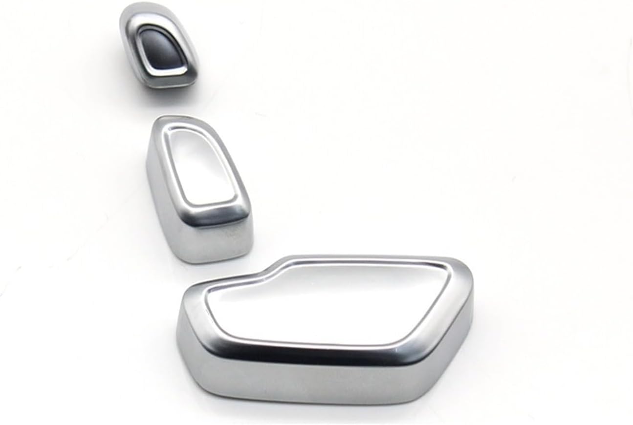 Car Front Fit for Seat Headrest Adjust Switch Button Cover Replacement Fit for Benz C E ML GL GLE GLK W204 W212 W207 W166 X204 2129059700(Black-R 3PCS)