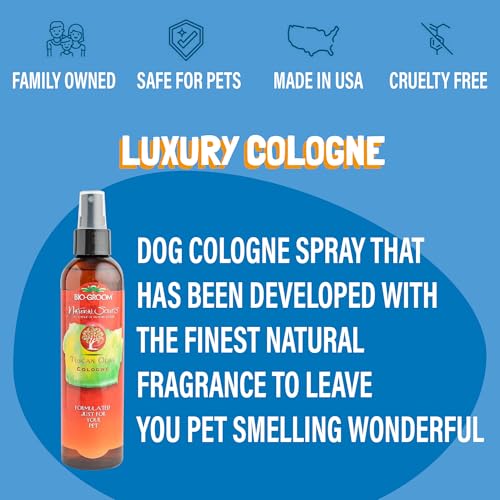 Image of Bio-Groom Tuscan Olive Dog Shampoo - Natural Scent Pet Shampoo, Baobab Protein, Cat & Dog Bathing Supplies, Puppy Wash, Cruelty-Free, Made in USA, Quick Rinse Cat Shampoo - 8 fl oz 1-Pack | Pet Shampoo, Baobab Protein, Cat & Dog Bathing Supplies, Puppy Wash, Cruelty-Free, Made in USA, Quick Rinse