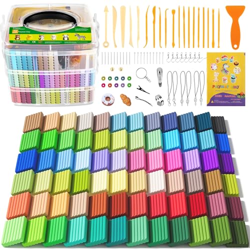 Image of Aestd-ST Polymer Clay 72 Colors, Oven Bake Modeling Clay for Kids & Artists