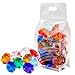 PMLAND Large Acrylic Diamond Gems and Jewels Crystals Treasure Gemstones, 40 + Pieces Assorted Colors