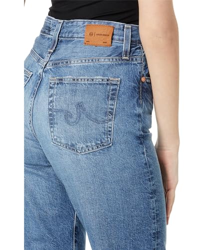 AG Women's Rian Ultra High Rise Ankle Straight Jean in 15 Years Restart3
