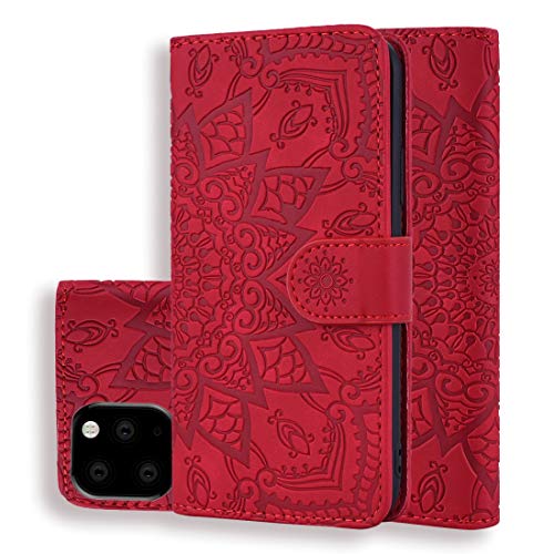 Étui portefeuille iPhone 11 Pro Max rouge idéal pour vos sorties