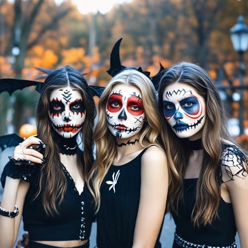 Black Cream-Blendable Face Paint Stick, Portable Eye Black Stick for Sports, Full-coverage Cream Face Paint for Halloween SFX Makeup Cosplay Joker Costume Parties - Image 8