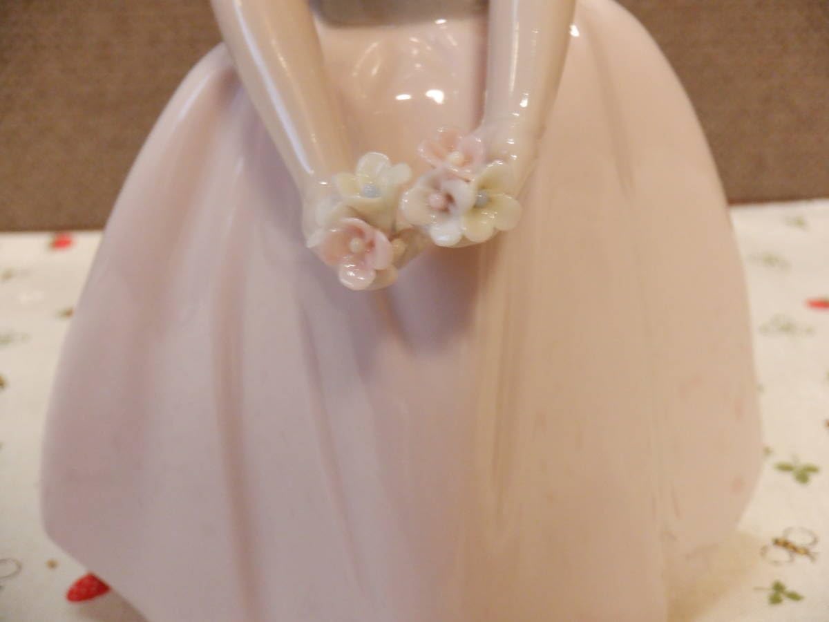 J396\" NADAL 陶器人形 フィギュリン 花 少女 J396