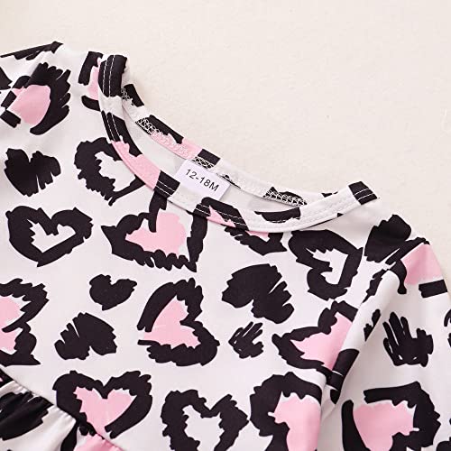 Image of Infant Toddler Baby Girl Clothes Denim Jeans Outfits 2PCS Ruffle Floral Top + Ripped Denim Girls Pants Set 6M-4T