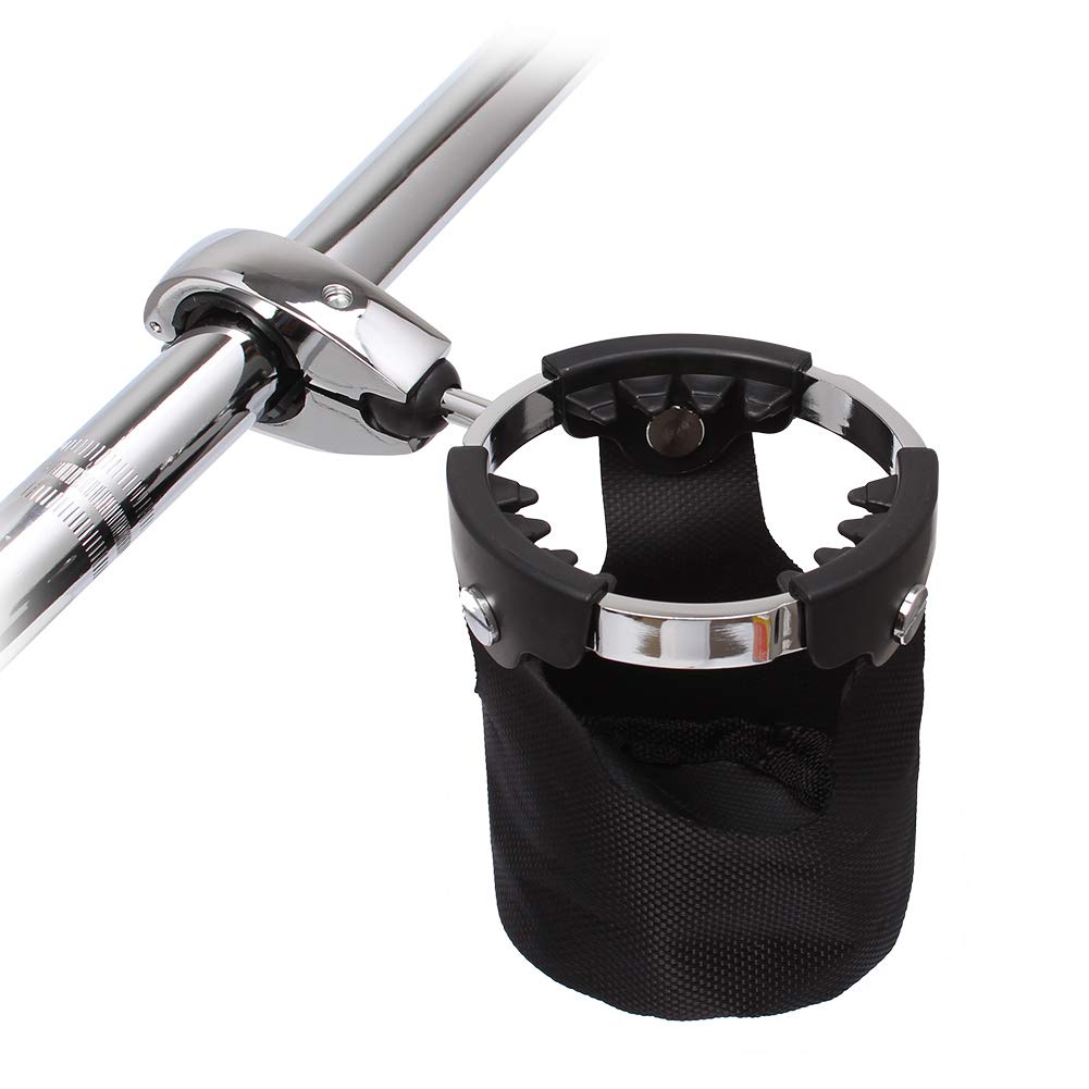 Universelle Trinkflaschenhalterung für Lenker mit 7/8" bis 1 1/4" Durchmesser und 360°-Drehkugelgelenk