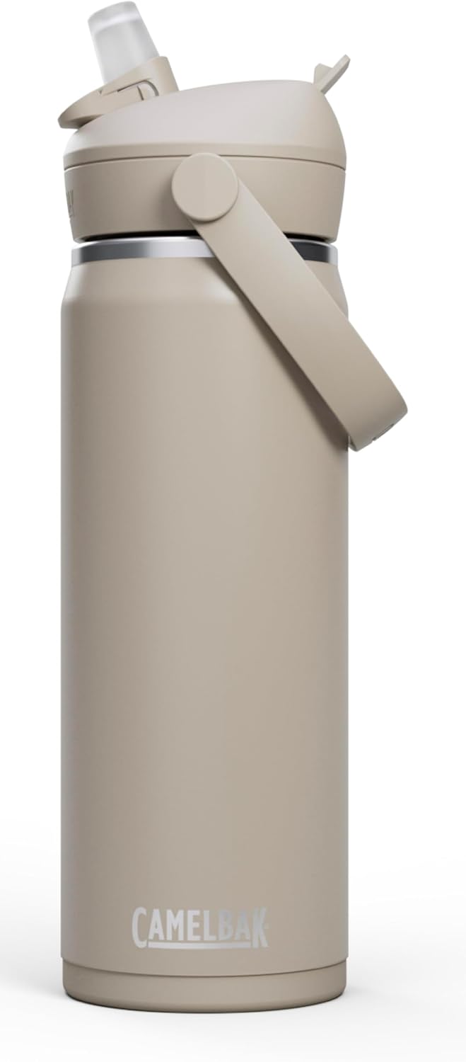 CamelBak Thrive Flip Straw Insulated Stainless Steel Water Bottle Stone, 20oz