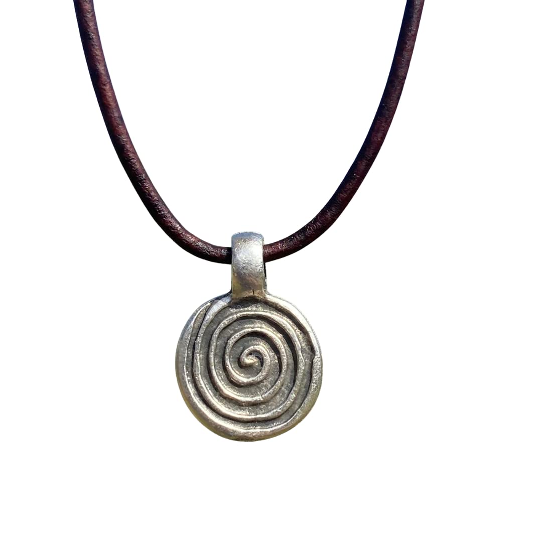 TEQUILA SUNRISE SHOPGreek Spiral Vintage Patina Necklace Women Choker,  Men Ancient Greece Gifts, Best Gift for Grecian, Mens Vital Force, Simple