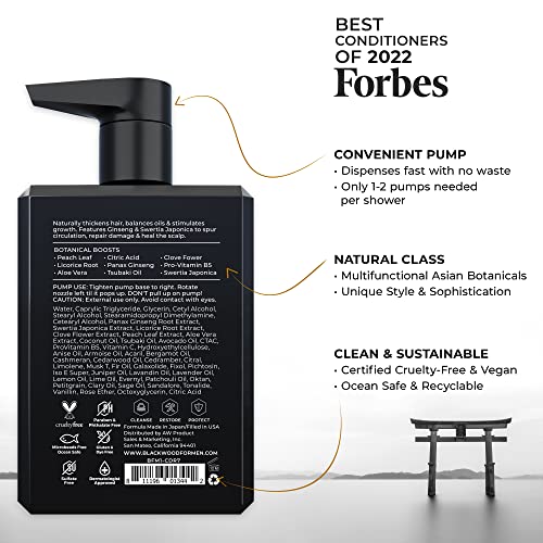 BLACKWOOD FOR MEN Active Man Daily Shampoo (7 Oz), Conditioner, & Pure Moisture Body Wash (7 Oz) Bundle - Men's Thickening Formula for Hair Loss & Dandruff - Sulfate, Paraben, & Cruelty Free image 5