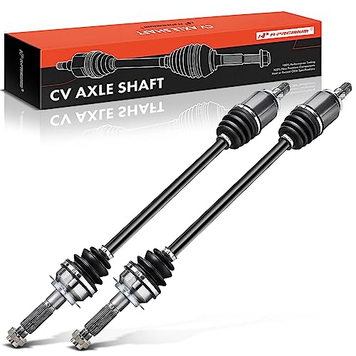 A-Premium Pair (2) Rear CV Axle Shaft Assembly Compatible with Subaru Forester 2009-2018, Impreza 2011-2014, Legacy 2010-2014, Outback 2010-2014, WRX, Driver and Passenger Side, Replace# 28421AJ01A