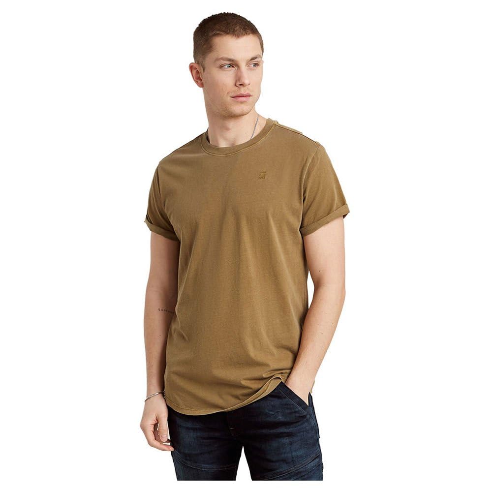 G-Star Men's Brown (Dk Fawn Gd D16396-2653-B570) Lash Overdeyed T-Shirt, Extra Small