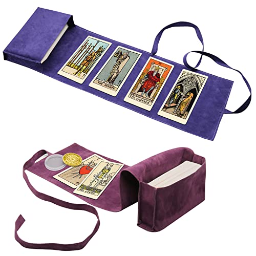 Ya en mundofriki.es: HINGTAI El Kit de 2 Bolsas para Tarjetas, Soporte de exhibición Solar,portatarjetas para Naipes y Cartas de Tarot, Cubierta de oráculo, Accesorios de Tarot