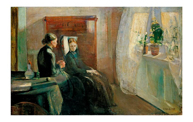 Affiche encadrée Edvard Munch Printemps petit tableau mat pour salon moderne