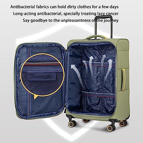 Ultralight Luggage, Boarding Trolley Case, Universal Wheel Suitcase, Large Capacity Expandable Luggage, Lock, 20in 24in 29in Carry On,Blue-20 inches (Red 20 inches)4