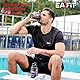 Shaker Proteinshake 400ml BPA-frei – Auslaufsicherer Shaker mit Stahl-Mischkugel - für Protein Pulver, Pre Workout, Protein isolate & Kreatin - Transparenter schwarzer Fitness Shaker - EAFIT
