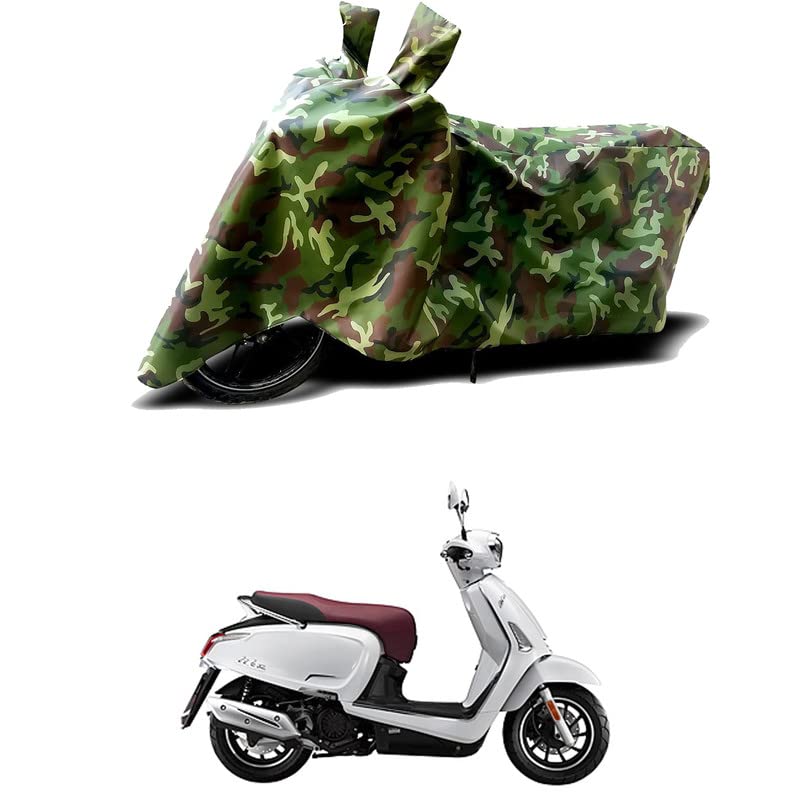 Image of 100% Water Resistant Full Bike Scooty Two Wheeler Body Cover Compatible For 22 Motors Like200 /UV-Rays /Heat Protection /Birds Dropping /Scratchproof /Dust proof /Waterproof /All Varient[Green MJ]
