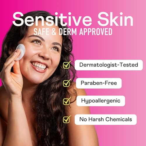 Swisspers Premium Cotton Rounds - 100% Chlorine Free Cotton Face Pads for Makeup, Nail Polish Removal - Dermatologist Tested and Hypoallergenic, Made in USA - 100 Pads (Pack of 3)