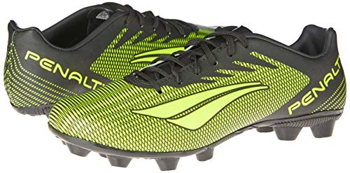 Chuteira Campo Penalty Stm Amazonas VIII, Adulto Unissex, Preto/Amarelo, 37