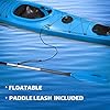 Overmont Kayak Paddle 90.5in/230cm Heavy Duty Aluminum Alloy Lightweight Boating Oar for Inflatable Kayaks with Paddle Leash