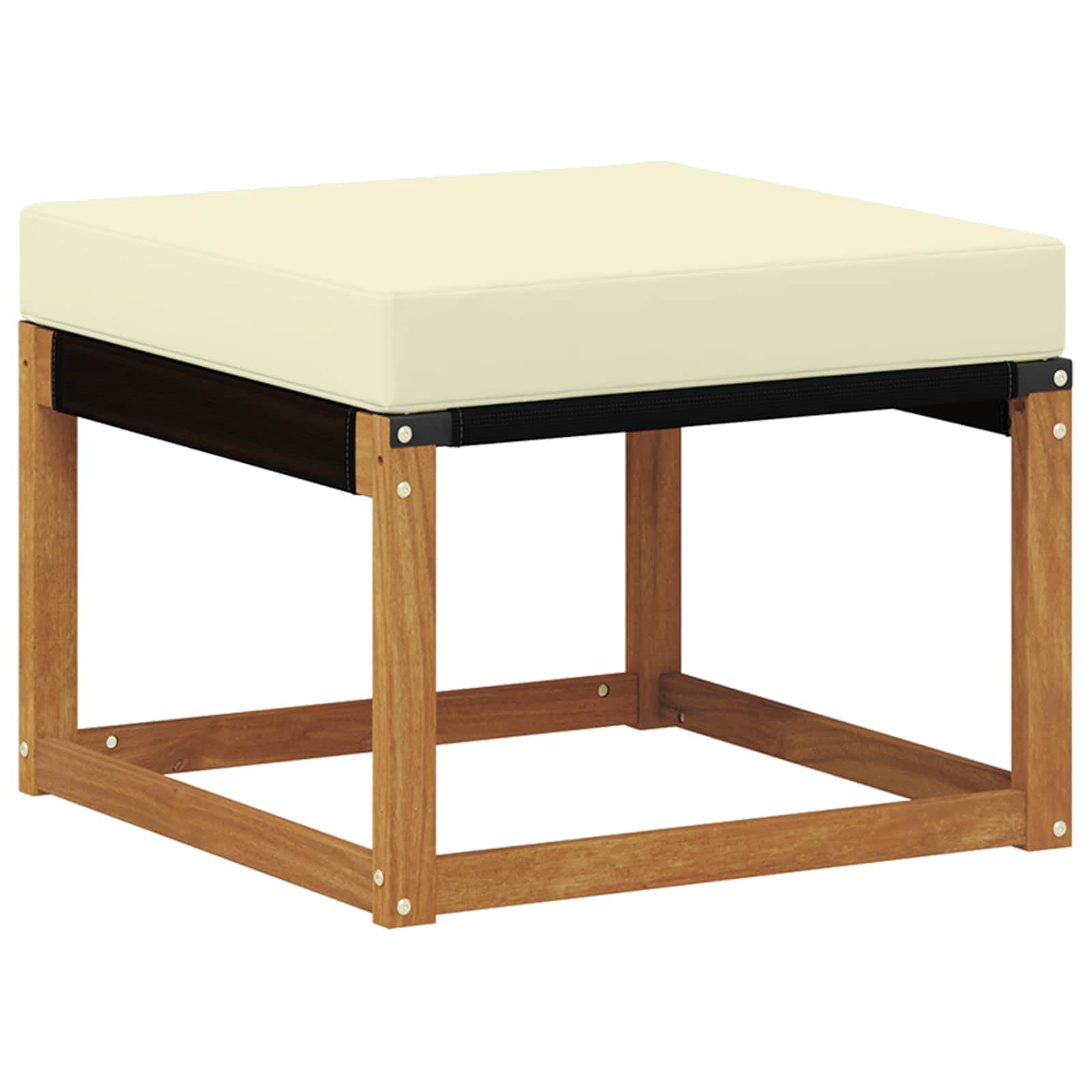 vidaXL Set di divani da esterno con cuscino 8 pcs Naturale e Crema, Set Lounge Minimalista per Esterni, Mobili Resistenti alle Intemperie, Divano Comodo in Texilene, Posti in Giardino