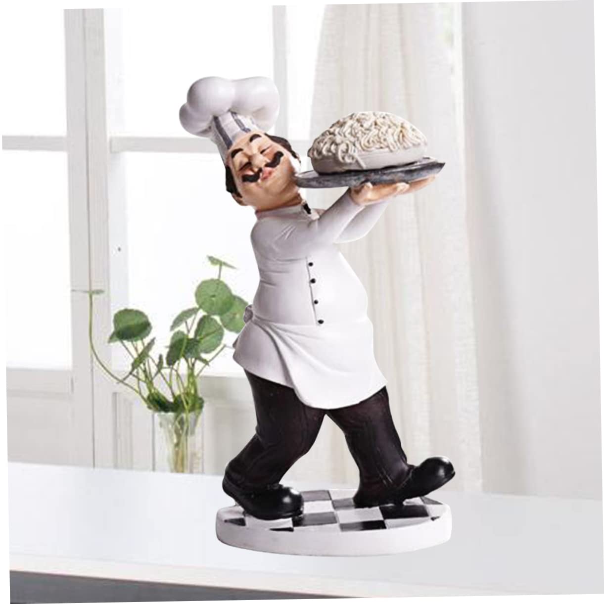 Decorazione per la casa, da cucina, per chef, ornamento da panetteria, decorazione natalizia 3D, decorazione per la casa, statuette in resina, per alberghi, decorazioni per la tavola,