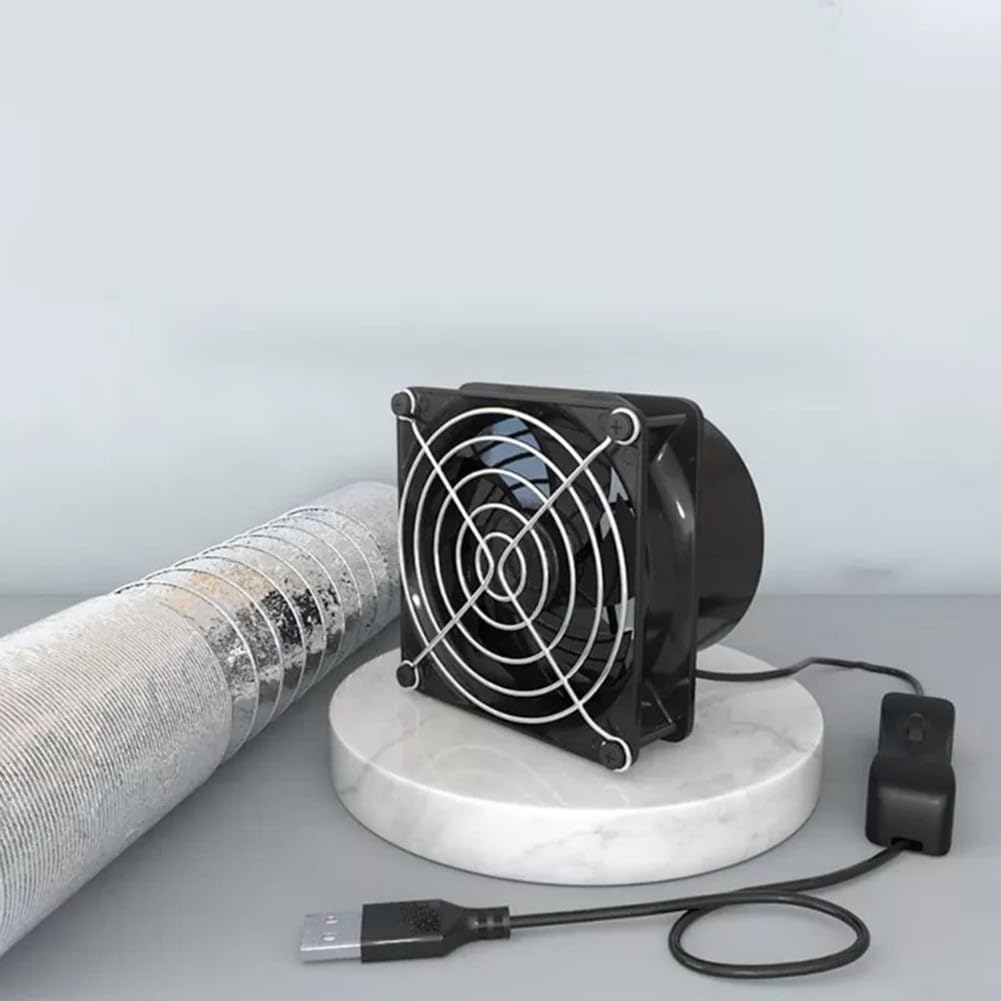 ZYWUOY USB Solder Fume Extractor Fan With 3 Duct Sizes, Efficient Ventilation(Fan plus 1m pipe), As Picture Show