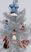 Disney ALADDIN 6 Piece Christmas Ornament Set Featuring Aladdin, Jasmine, Genie, Abu, Rajah, and Jafar with Iago, Ornaments Average 2" to 4" Tall