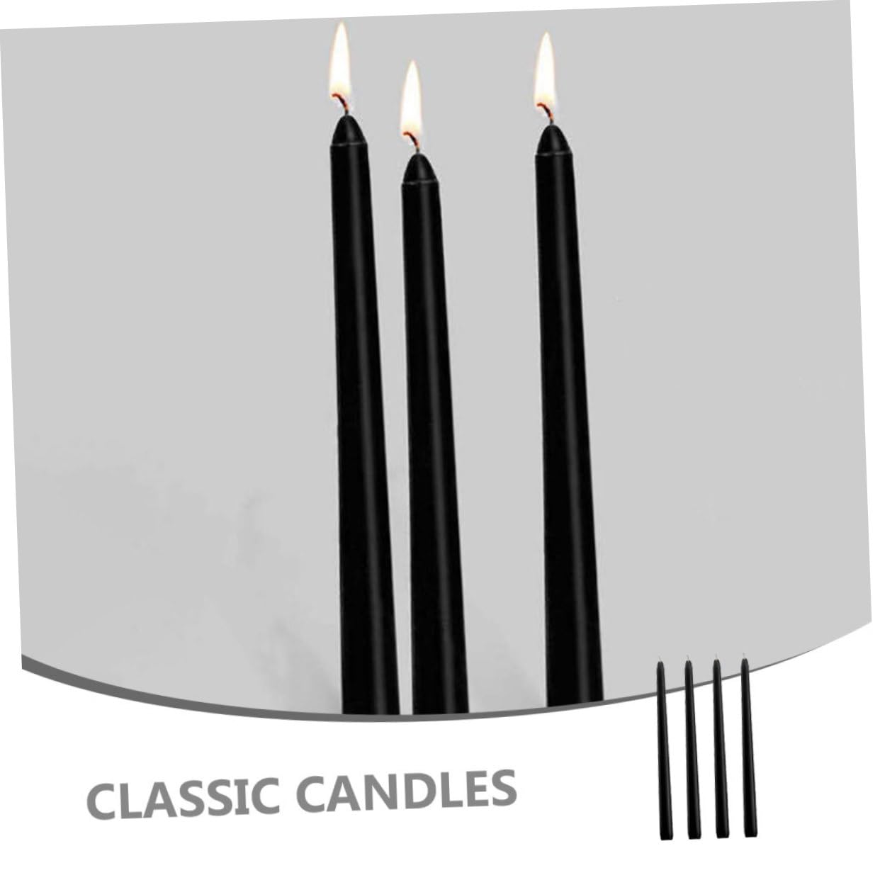 STOBAZA 4pezzi Candele Taper Da Candele Decorative Senza Profumo Cera Di Paraffina Per Matrimoni e Feste Brucia Ore Per Atmosfere Romantiche