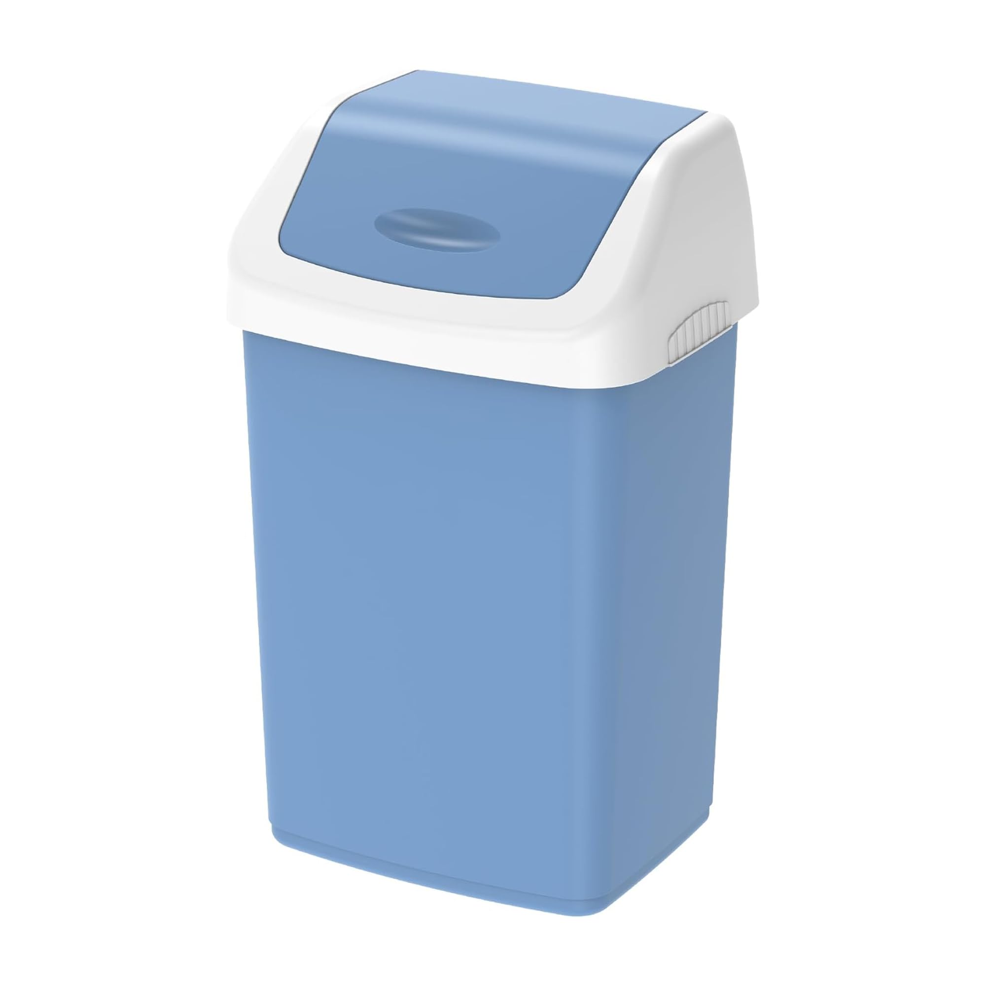 Sulfar20 Litre Flip Top Waste Bin With Swing Lid, (Sky Blue)