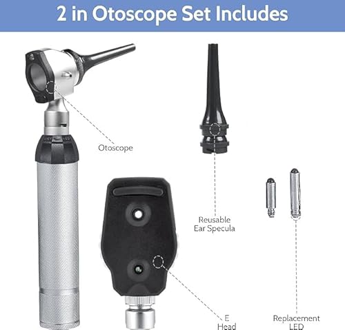 Zniry Veterinary Otoscope Opthalmoscope Led Ent Diagnostic Set thumb #3