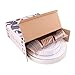 WDF-125PCS Rose Gold Plastic Silverware&Disposable Plastic Plates - Disposable Plates include 25 Dinner Plate,25 Salad Plate,25 Forks, 25 Knives, 25 Spoons for Valentines Day, Wedding, Party