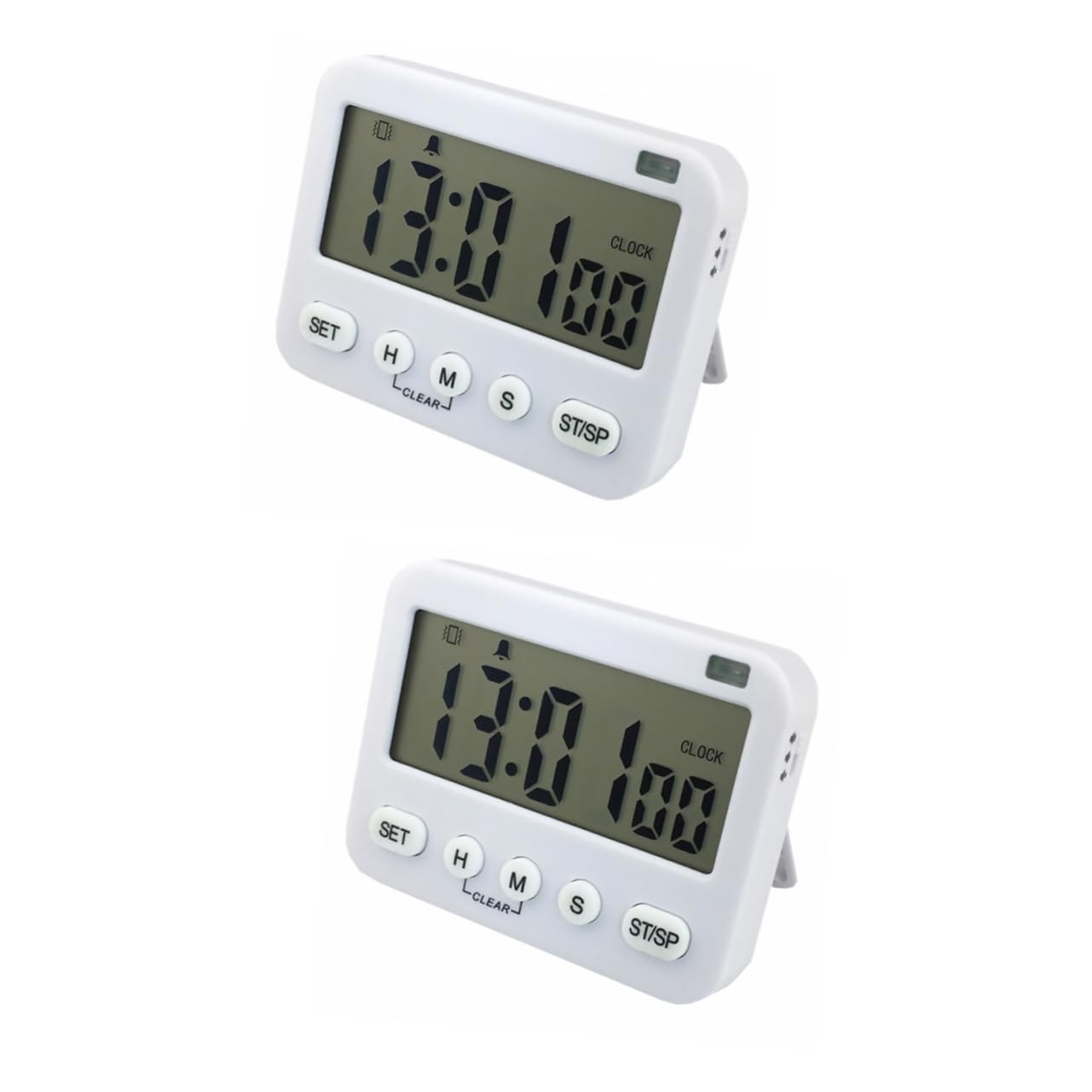 ABOOFAN 2St Digitale Eieruhr digitaler Countdown-Timer duschtimer für dusche herrenuhren wecker Kinder Fitnesstraining Schüler- magnetisch Erinnerung Zähler Knopf Büro