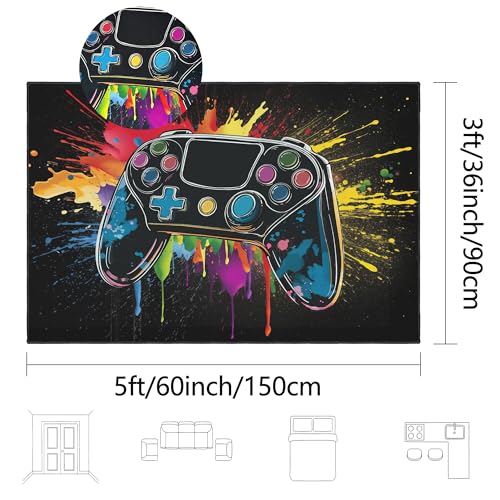 Tapete Gamer 3x5 ft Antideslizante para Habitación miniatura 2