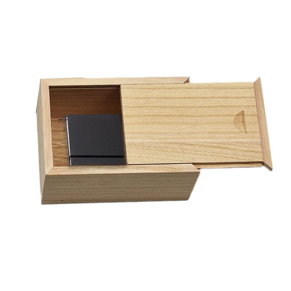 Yajimsa Scatola di Legno Vintage con Coperchio Scorrevole,Scatole Regalo vuote Astuccio per matite 4,9
